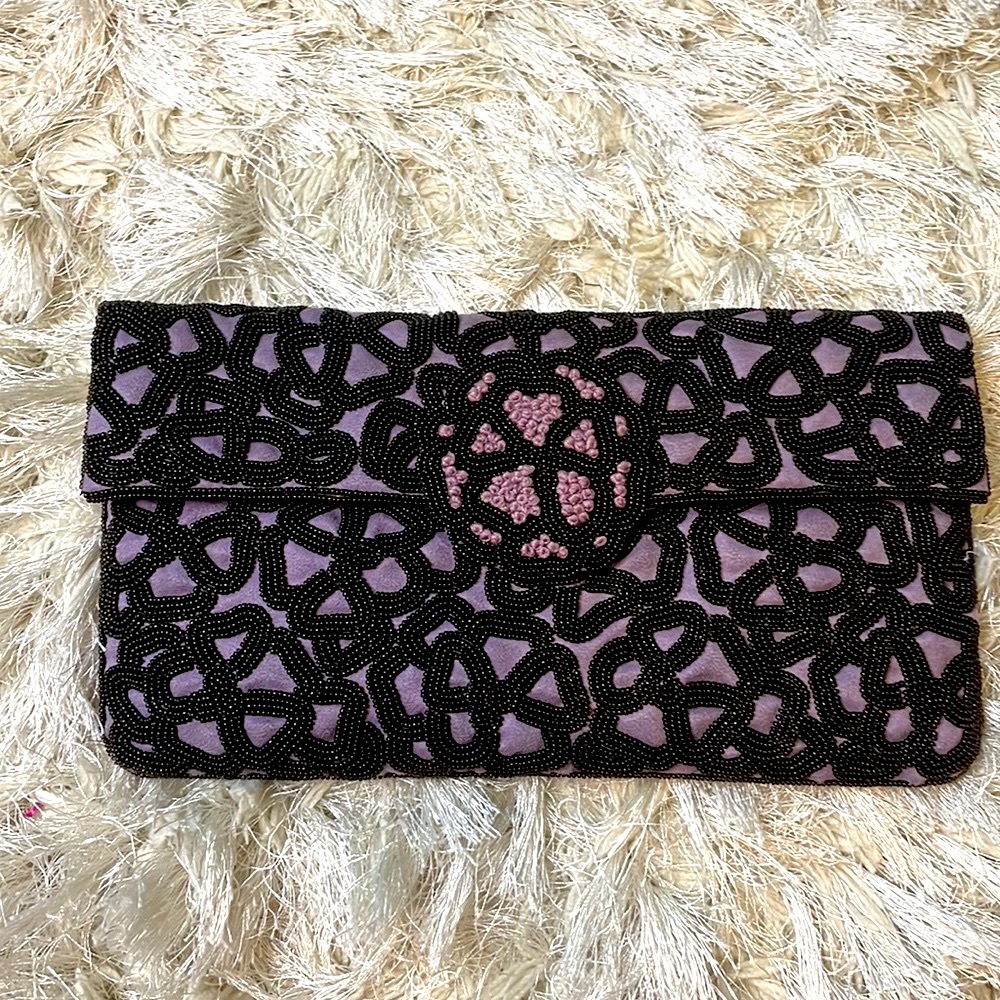 Roberta Freyman Beaded Clutch.like new